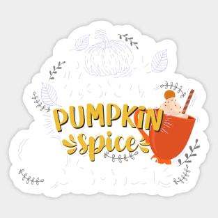 Stressed blessed and pumpkin spice obsessed Sticker